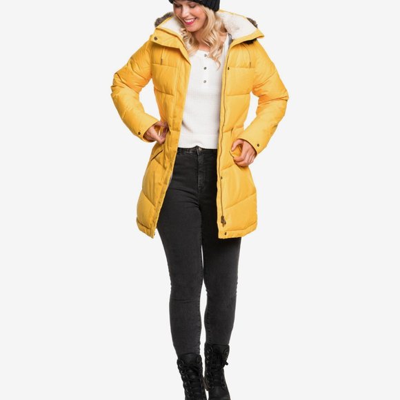 Roxy- Ellie - Waterproof Longline Puffer Jacket for Women Size Small - Picture 2 of 7